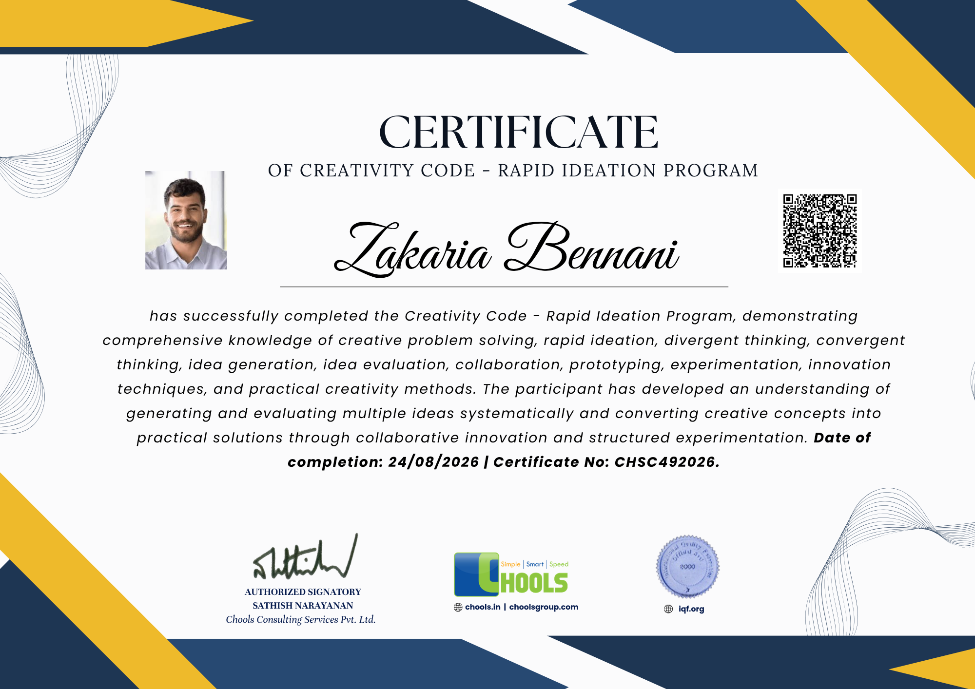Emerging Business Program Certificate
